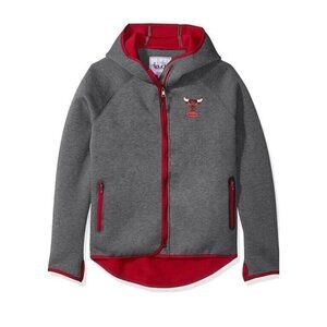 NBA Chicago Bulls Drop Kick Jacket Womens Small Touch by Alyssa Milano Grey